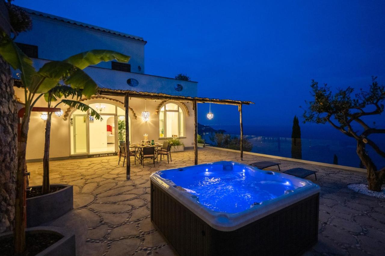 Villa Mimina - Exclusive Villa With Garden, Jacuzzi And Sea View Praiano Bagian luar foto